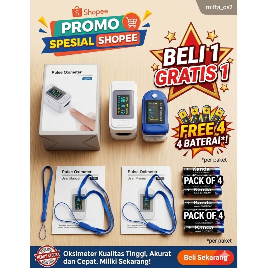 NEW Buy 1 get 1 Oximeter SO911 A2 Lk88 Biru putih hitam Original OXYMETER saturasi oksigen darah