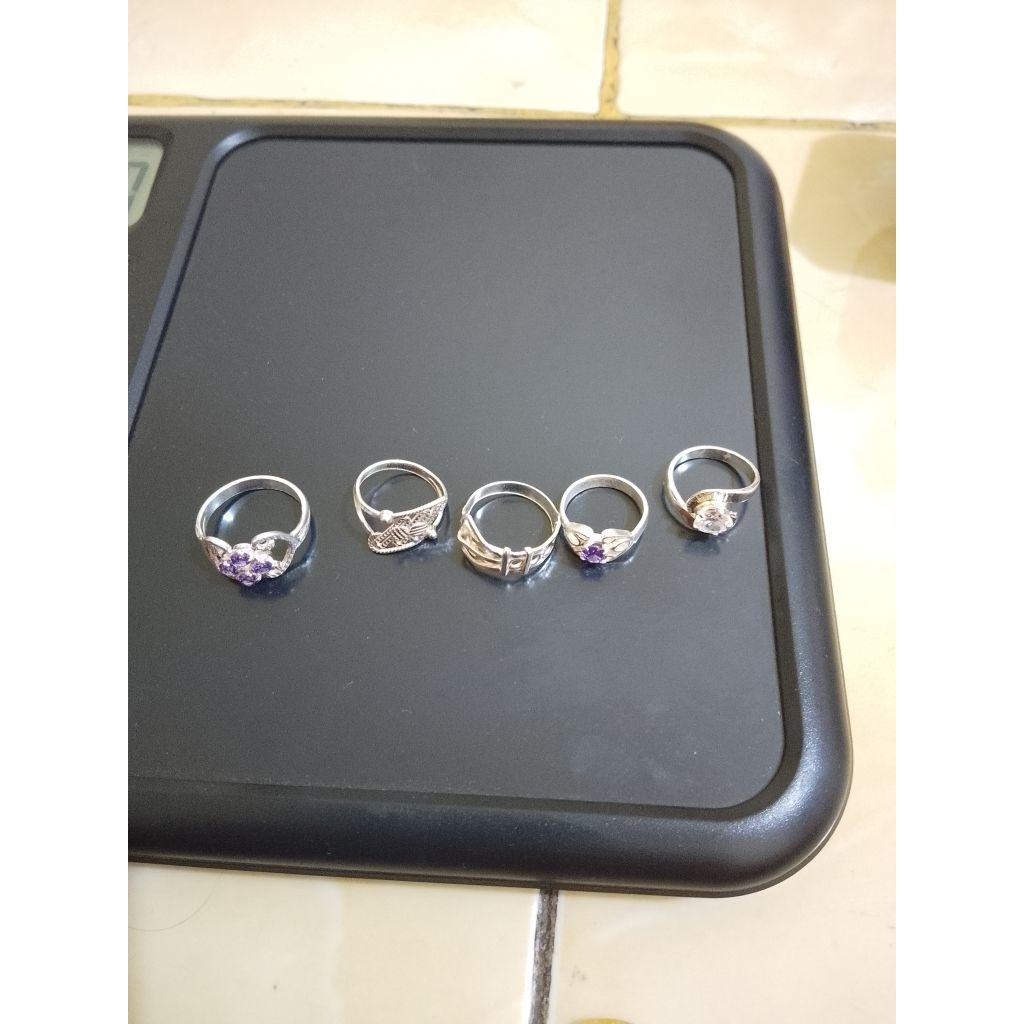 Cincin anak perak asli