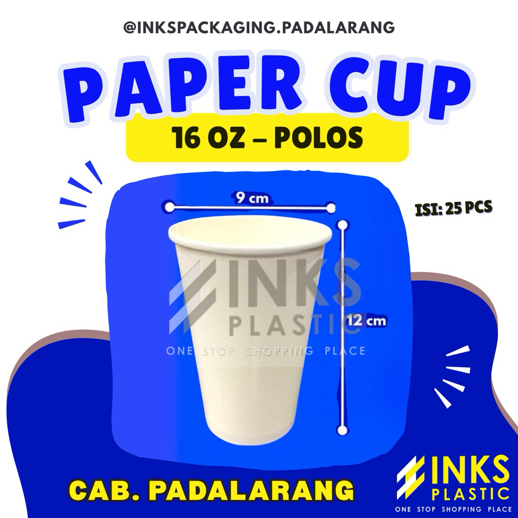PAPER CUP 16 OZ POLOS