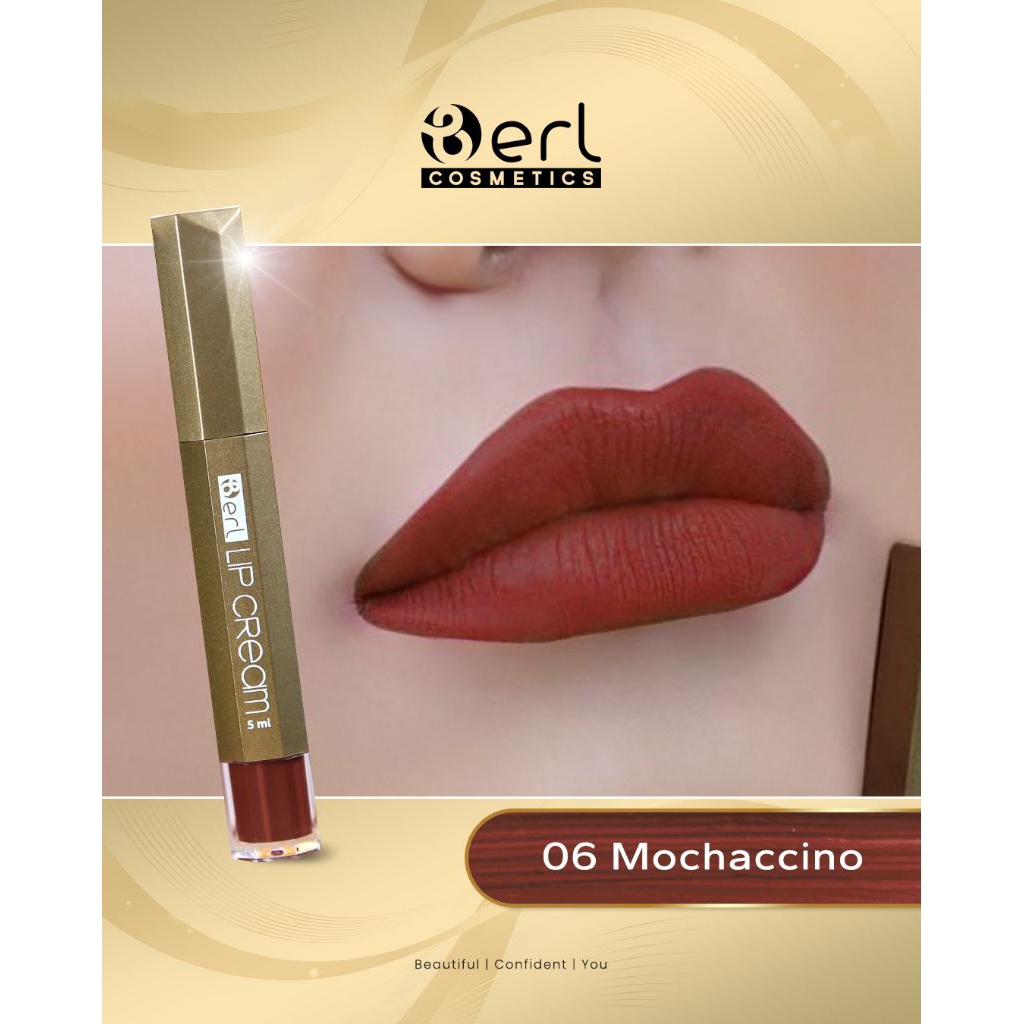 BERL BEAUTY LIP MATTE CREAM-WARNA MATTE WUDHU FRIENDLY 5GR