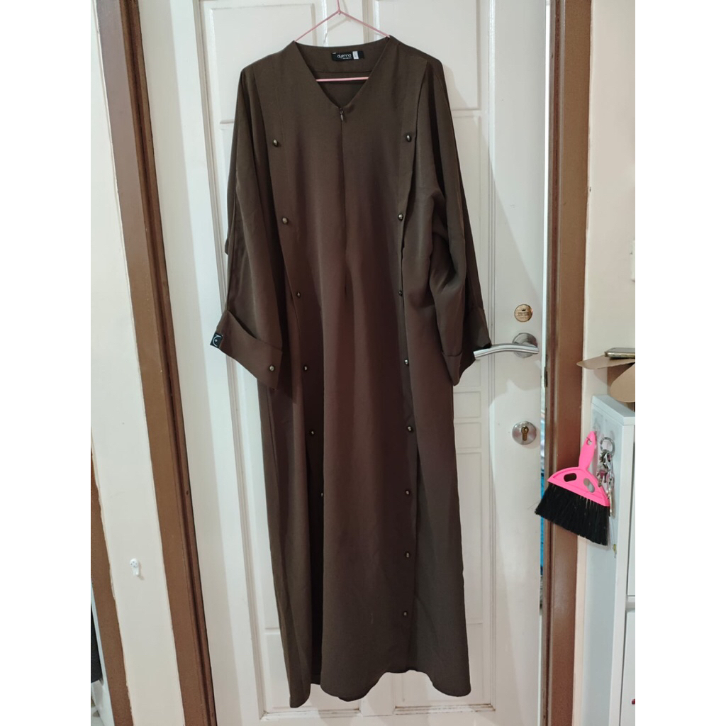 Preloved Lanna Abaya Aljenna warna carafe ukuran L