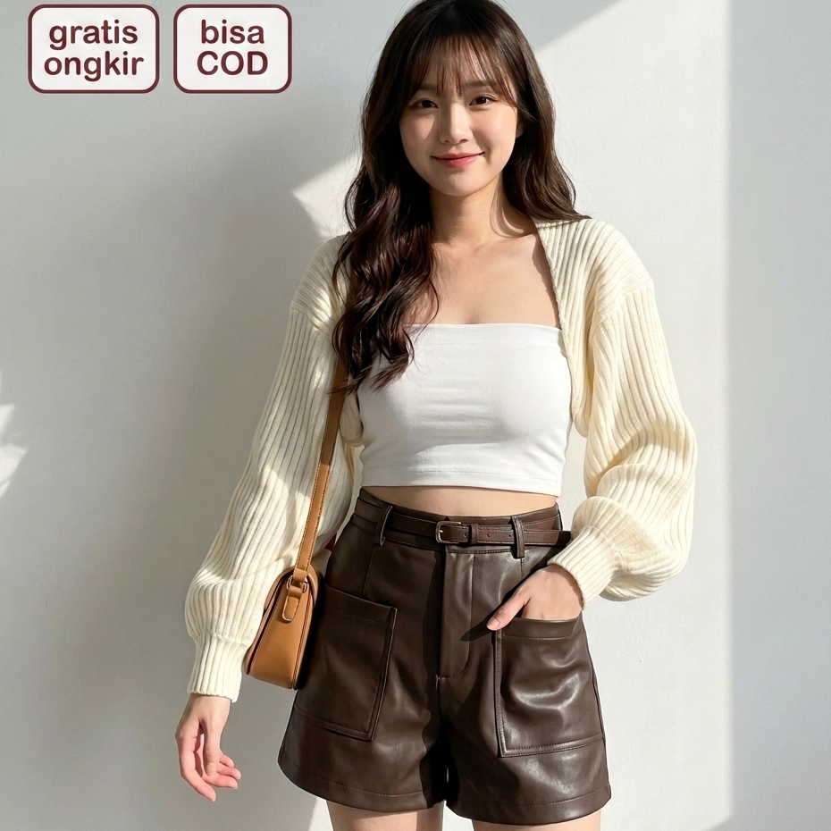 LIAM BOLERO CARDY / Liam Oversize Crop Cardigan / Bolero Rajut Crop / Liam Oversize / Outer Knit
