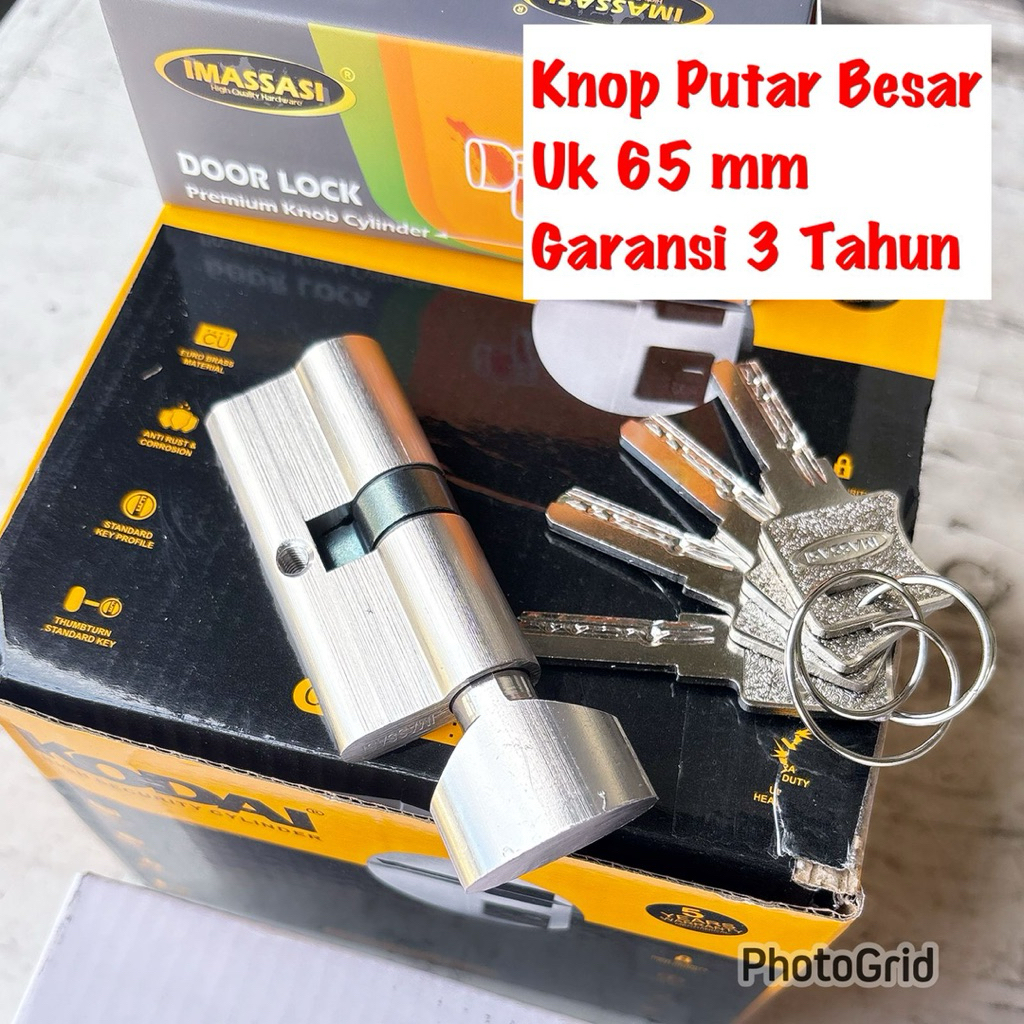 KODAI SILINDER KUNCI BELLUCI PINTU BESAR DC 02 Promo Cylinder/ Silinder KODAI garansi 5 Tahun Kuning