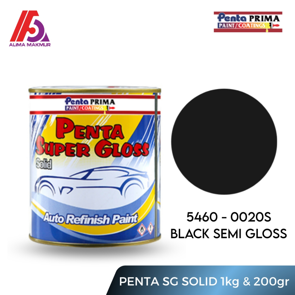 Penta Super Gloss 0020S Black Semi Gloss / Penta Semi / Penta Semi Dof / Cat Duco Semi Glos