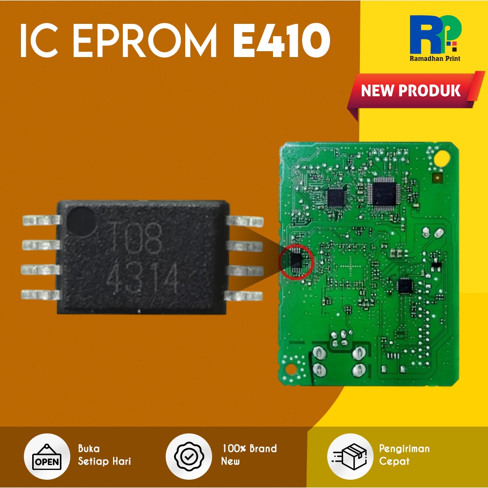 IC Eprom Canon E410 New Model T08, Resetter Printer Canon E410