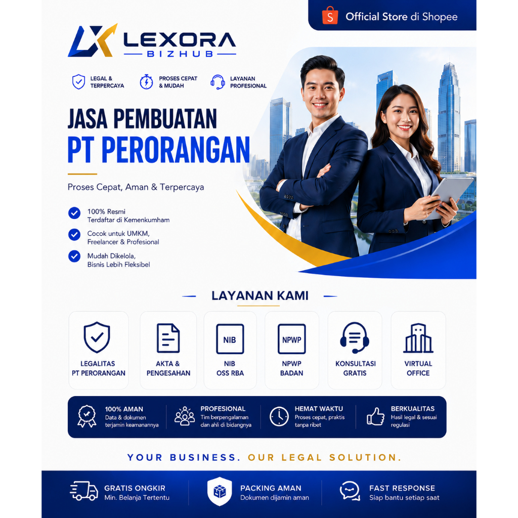 Lexora BizHub | Buat PT Perorangan Online Murah & Resmi Seluruh Indonesia