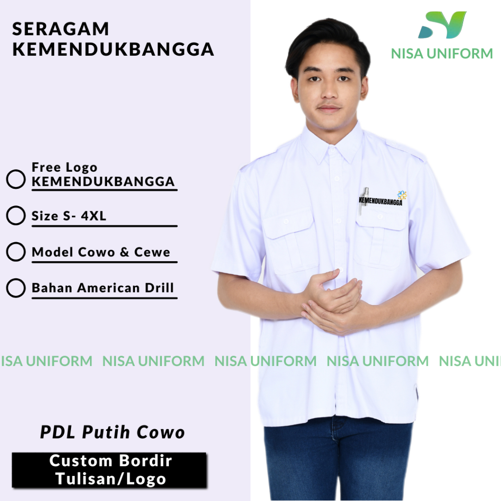 KEMENDUKBANGGA-Seragam Dinas BKKBN Kemendukbangga/PDL Kemendukbangga Terbaru Pria