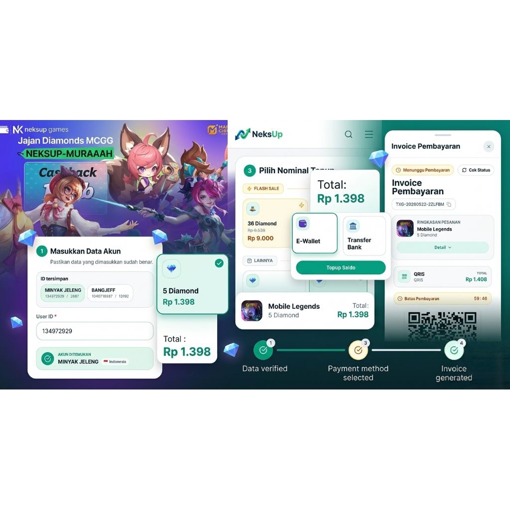NeksUp - Script Website Topup Game & SMM Multi Fitur