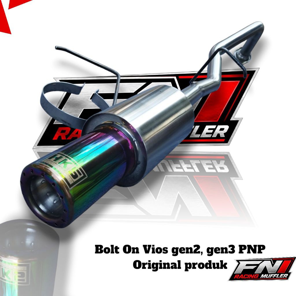 BOLT ON Knalpot Vios gen2, gen3 PNP