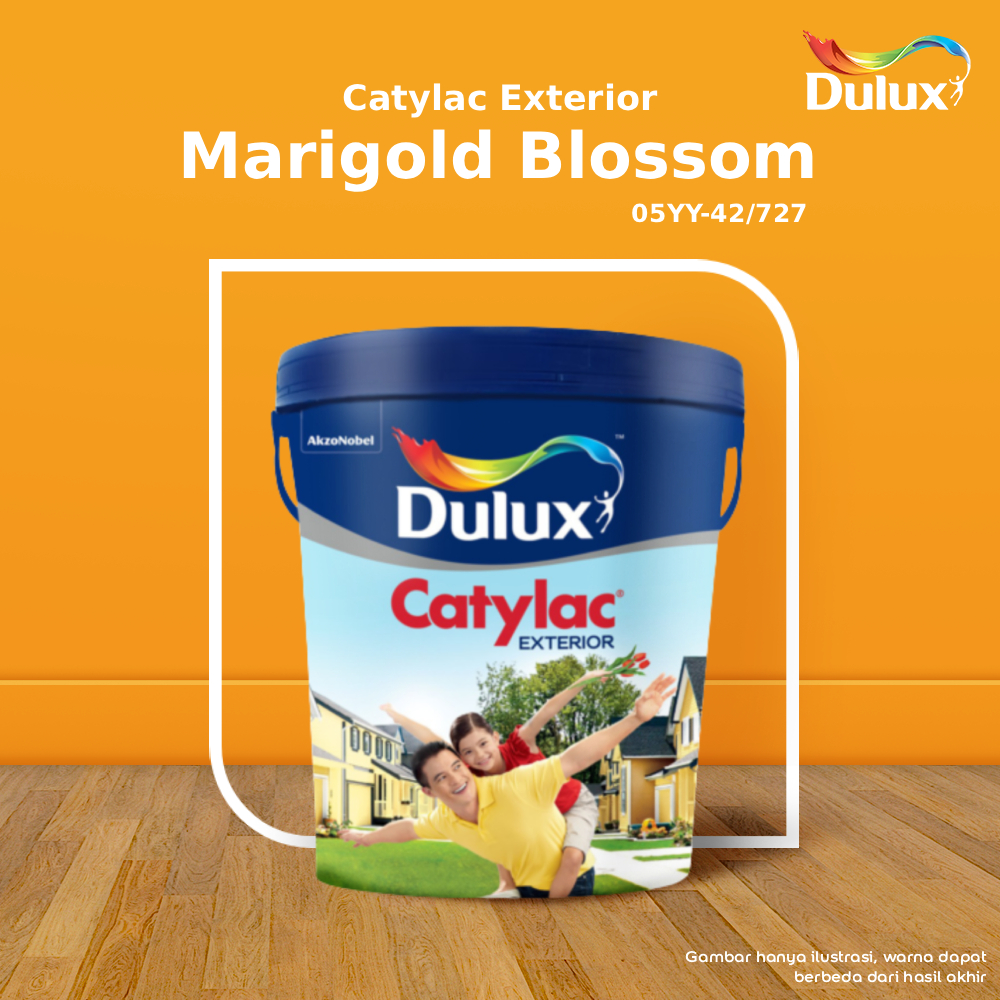 CAT TEMBOK MARIGOLD BLOSSOM DULUX CATYLAC EXTERIOR - 5 KG CAT MARIGOLD BLOSSOM 05YY-42/727 CAT TEMBO