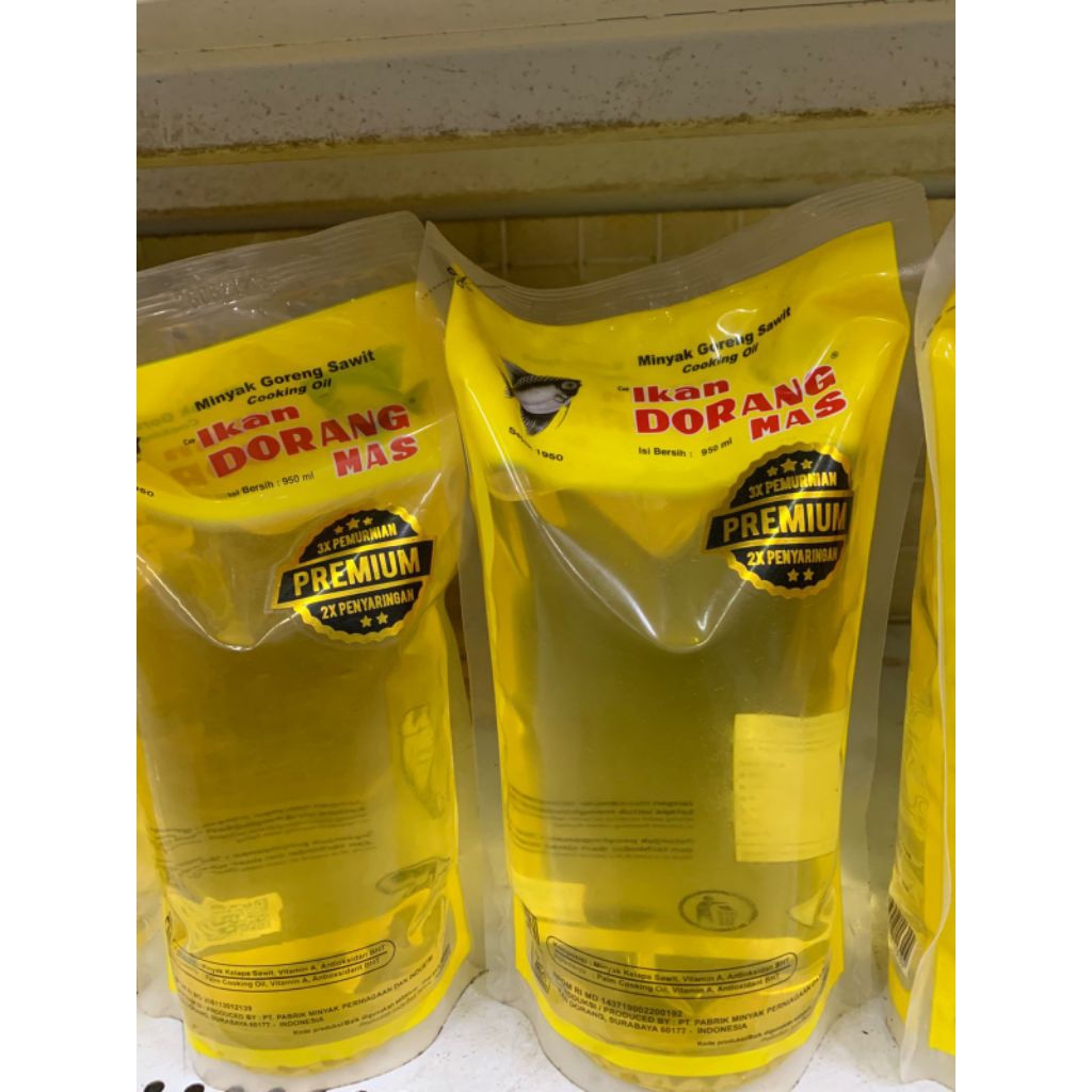 Minyak Goreng Ikan Dorang Sawit premium 950ml - Berkualitas, Stabil, Rasa Netral