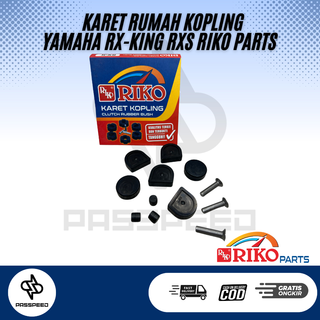 KARET RUMAH KOPLING SET PAKU KELING KARET KOPLING YMH RX-KING RXK RX SPESIAL RXS RIKO PARTS