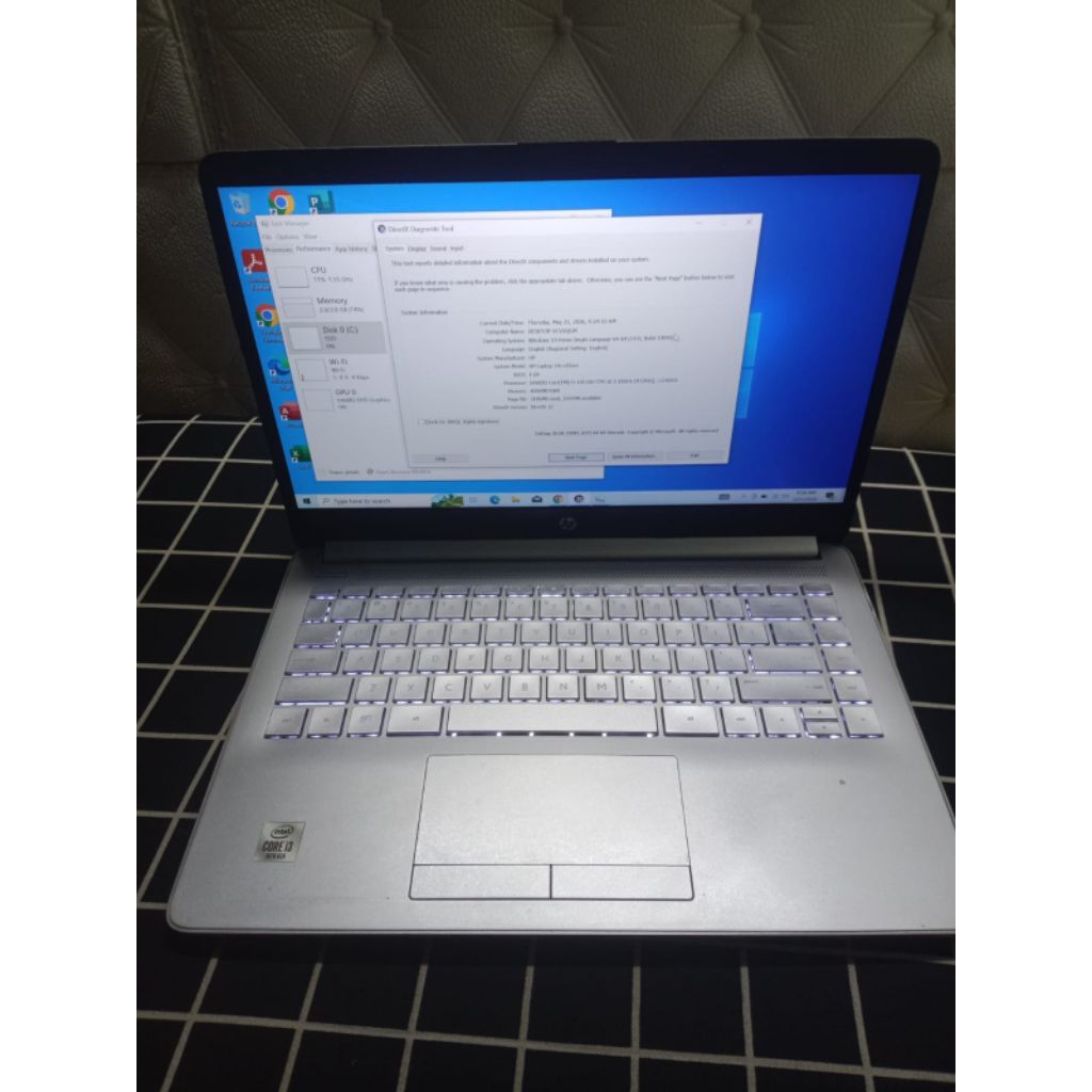 HP 14s-cf2xxx Core i3 Gen 10 RAM 4GB SSD 256GB NVMe