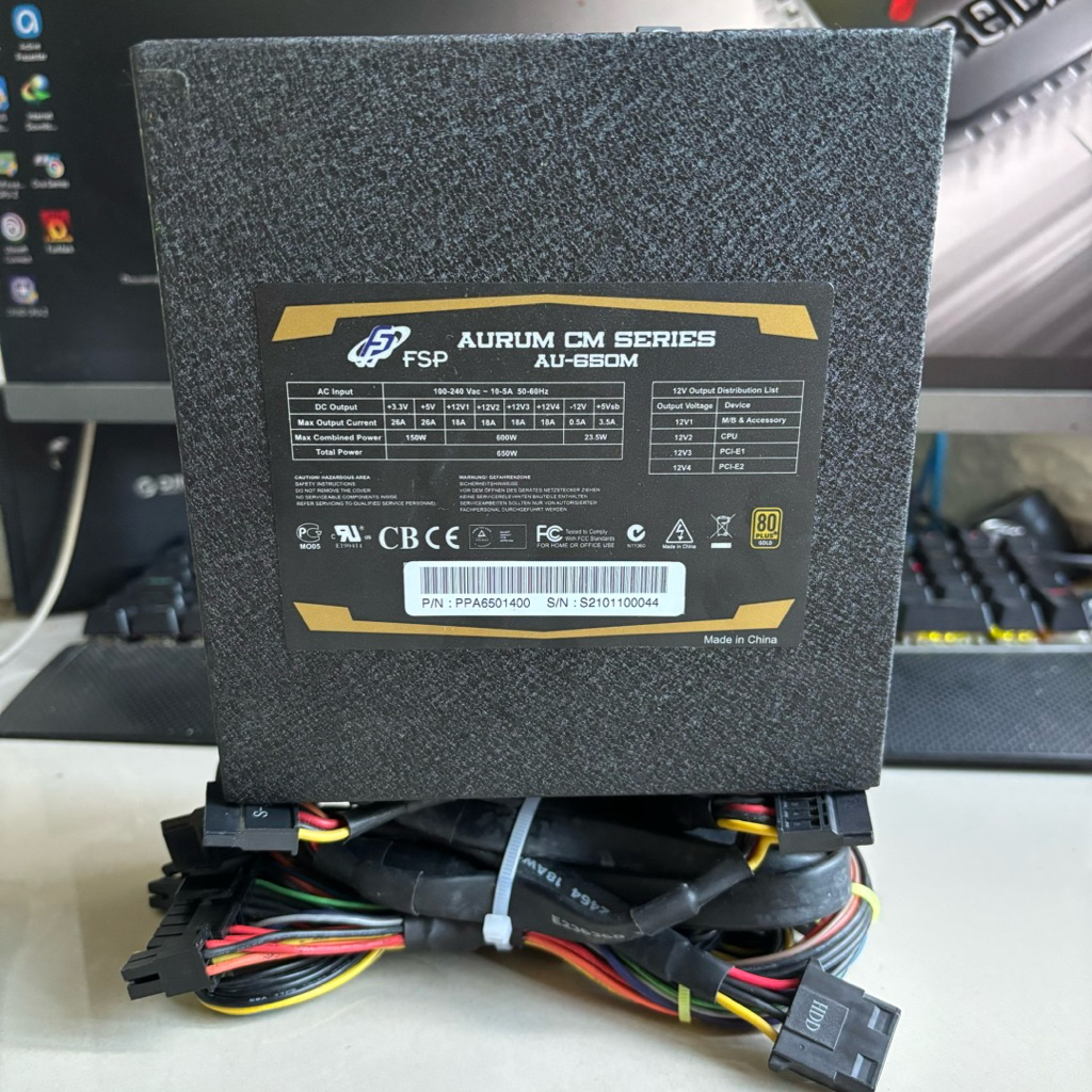 PSU GAMING FSP AURUM 650W 80+ GOLD MODULAR V2 UP