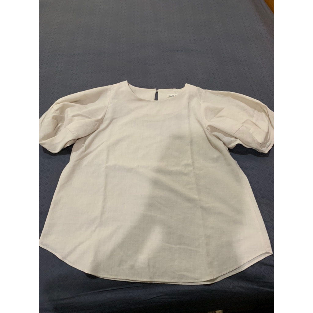 White Blouse Puffy Top
