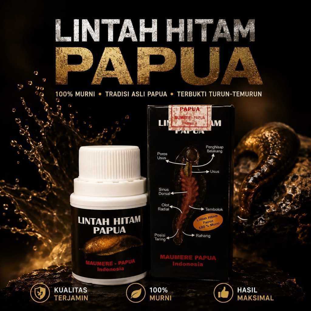 Lintah Hitam Papua asli minyak lintah hitam papua original