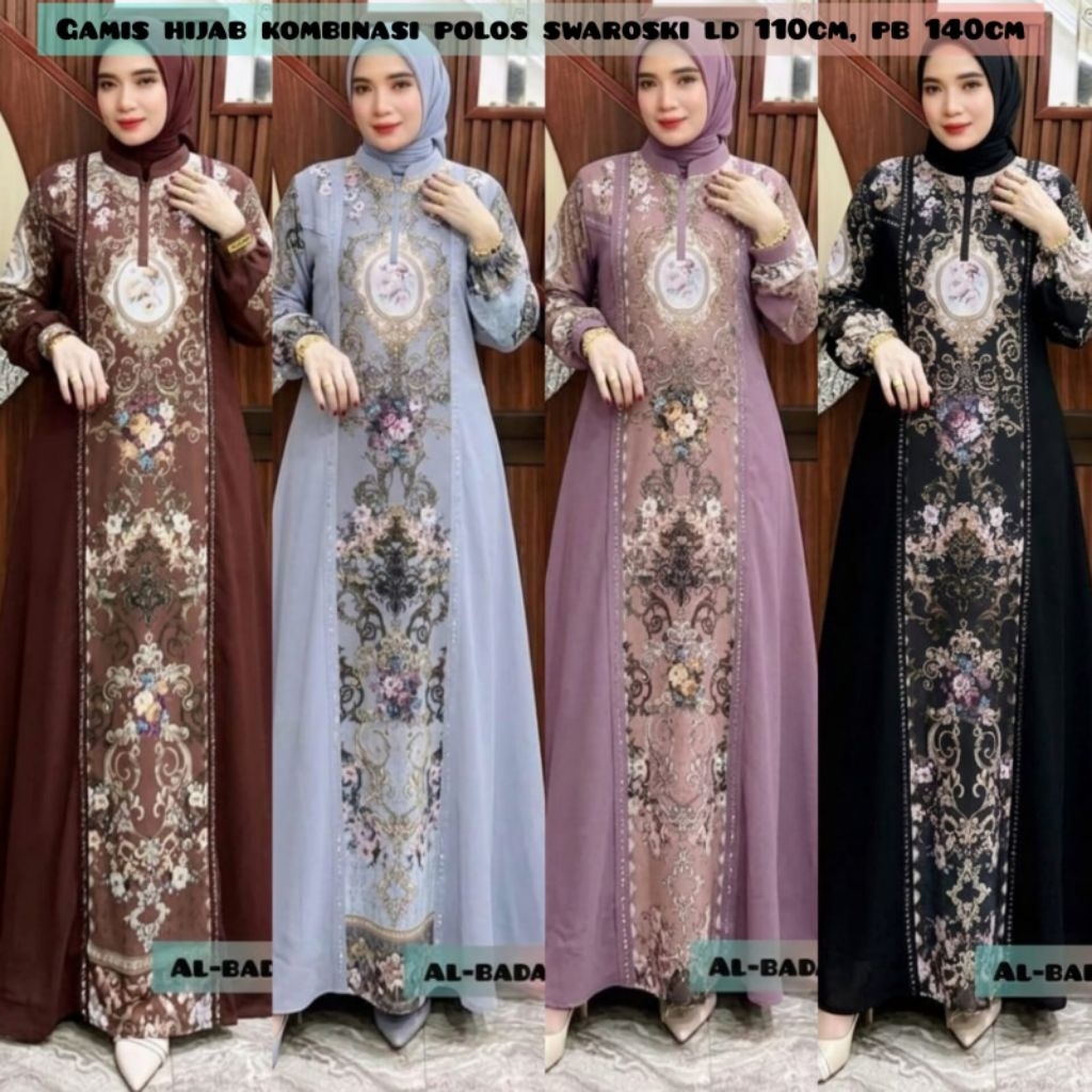 GAMIS CERUTY BABAYDOLL MOTIF ETNIK,GAMIS CERUTY SET HIJAB,GAMIS CERUTY MOTIF BUSUI FREANDLY,GAMIS CE