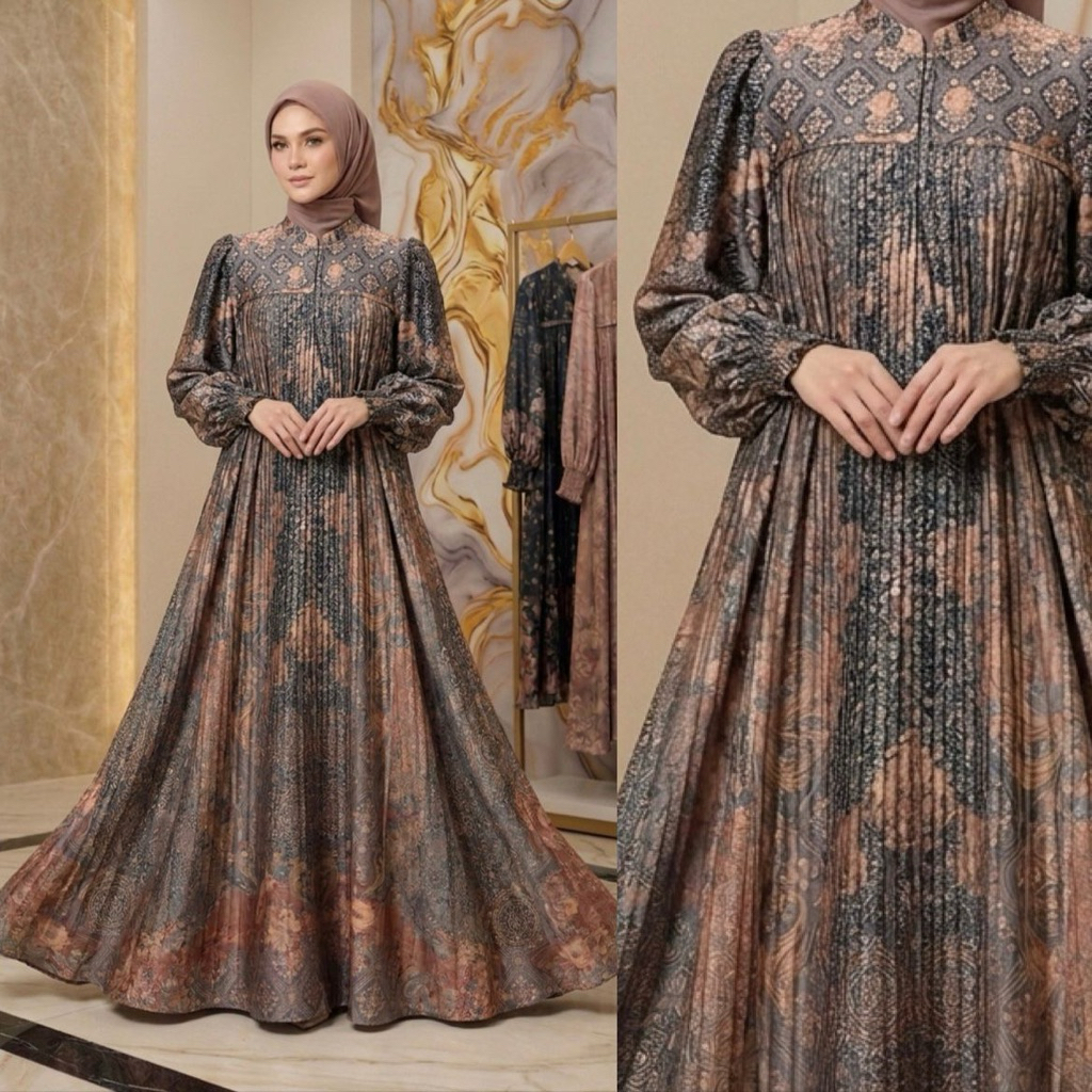 [SILK ARABIAN SUTRA] Gamis Silk Jumbo LD 100-150 Luxury Mewahkuy