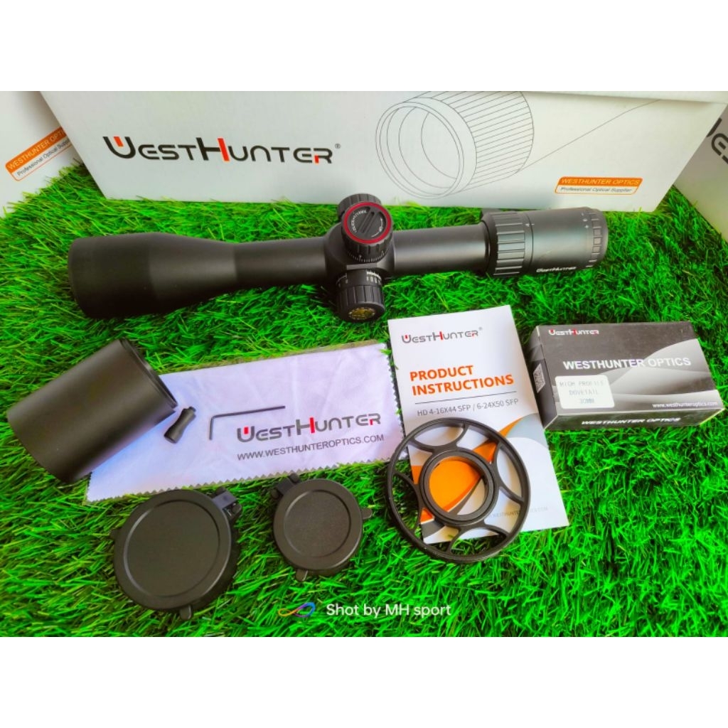 teleskop westhunter HD 4-16x44SFP terbaru retikel glass
