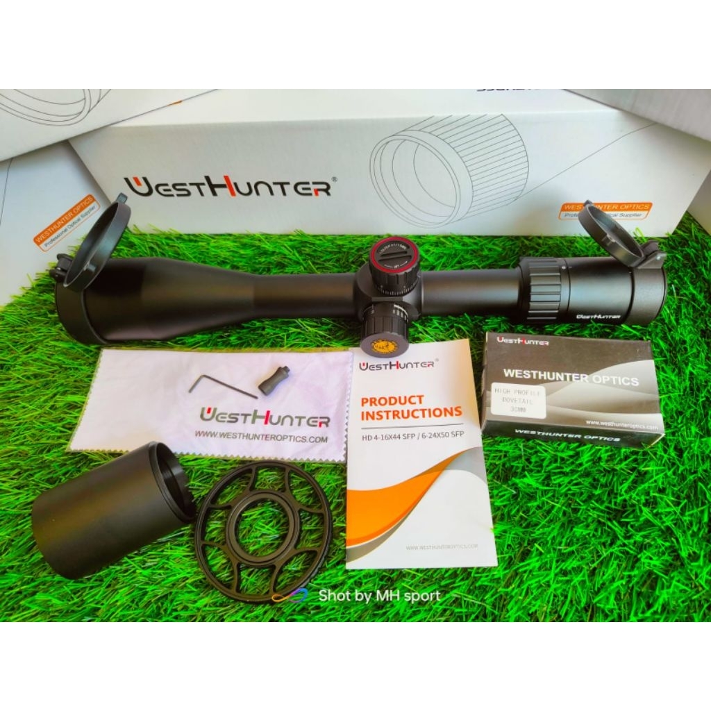 telescope westhunter hd 6-24x50 sfp shockproff