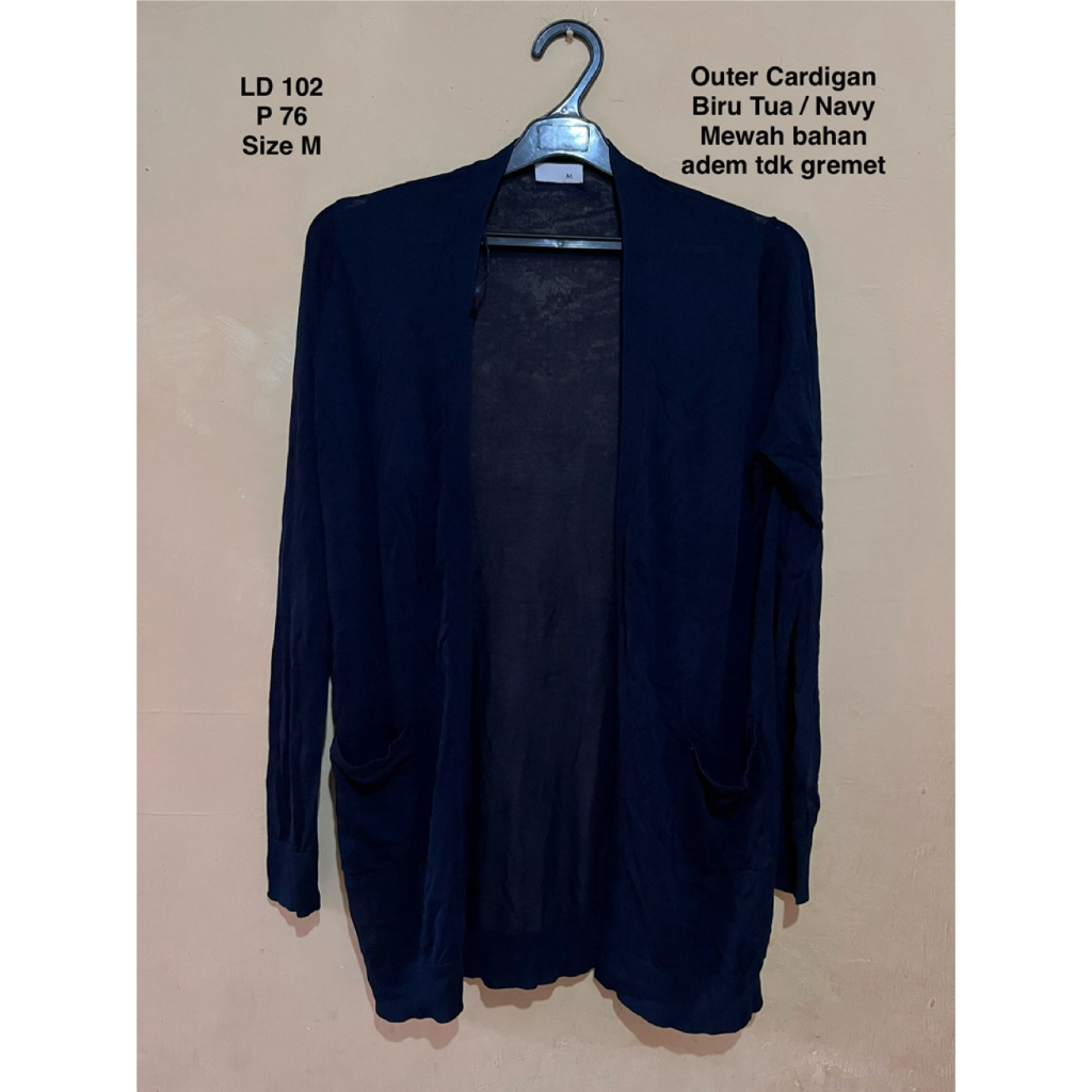 Cardegan vest / outer wanita premium navy