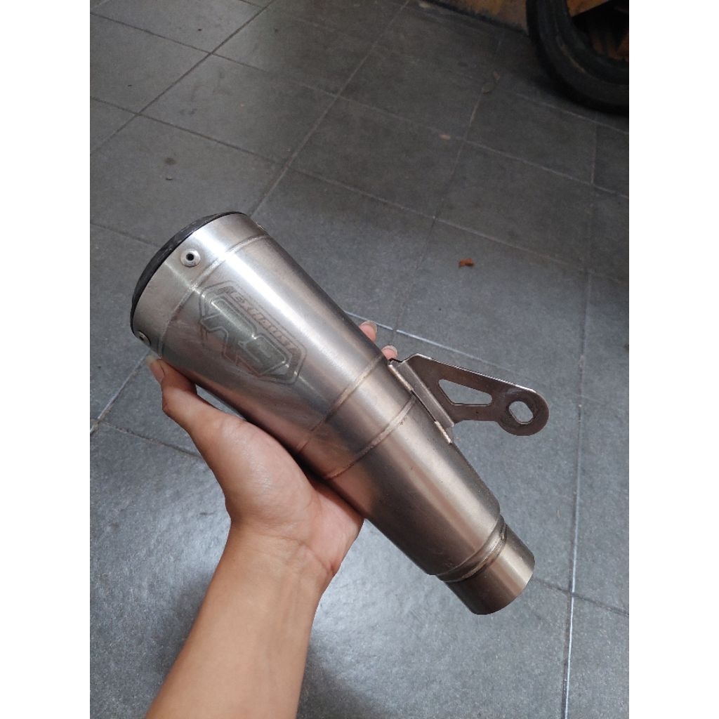 silencer knalpot r9 gp ss original inlet 50