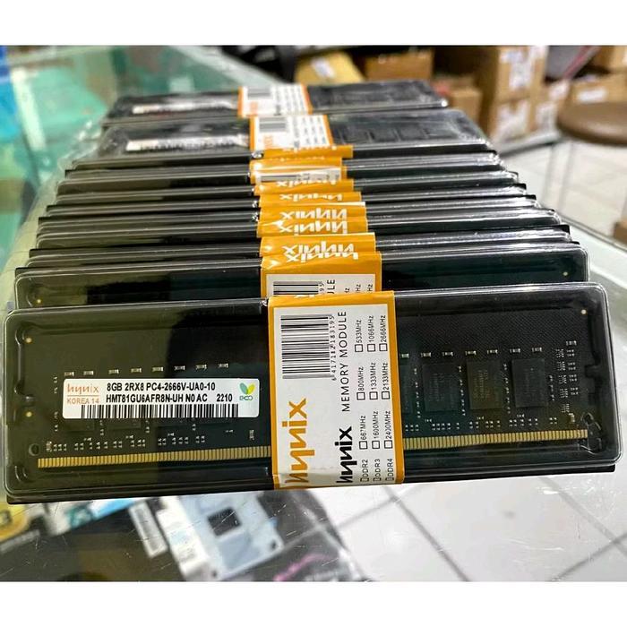 HYNIX DDR4 8GB 2666Mhz RAM LONGDIMM LIFETIME WARRANTY Ori double ic