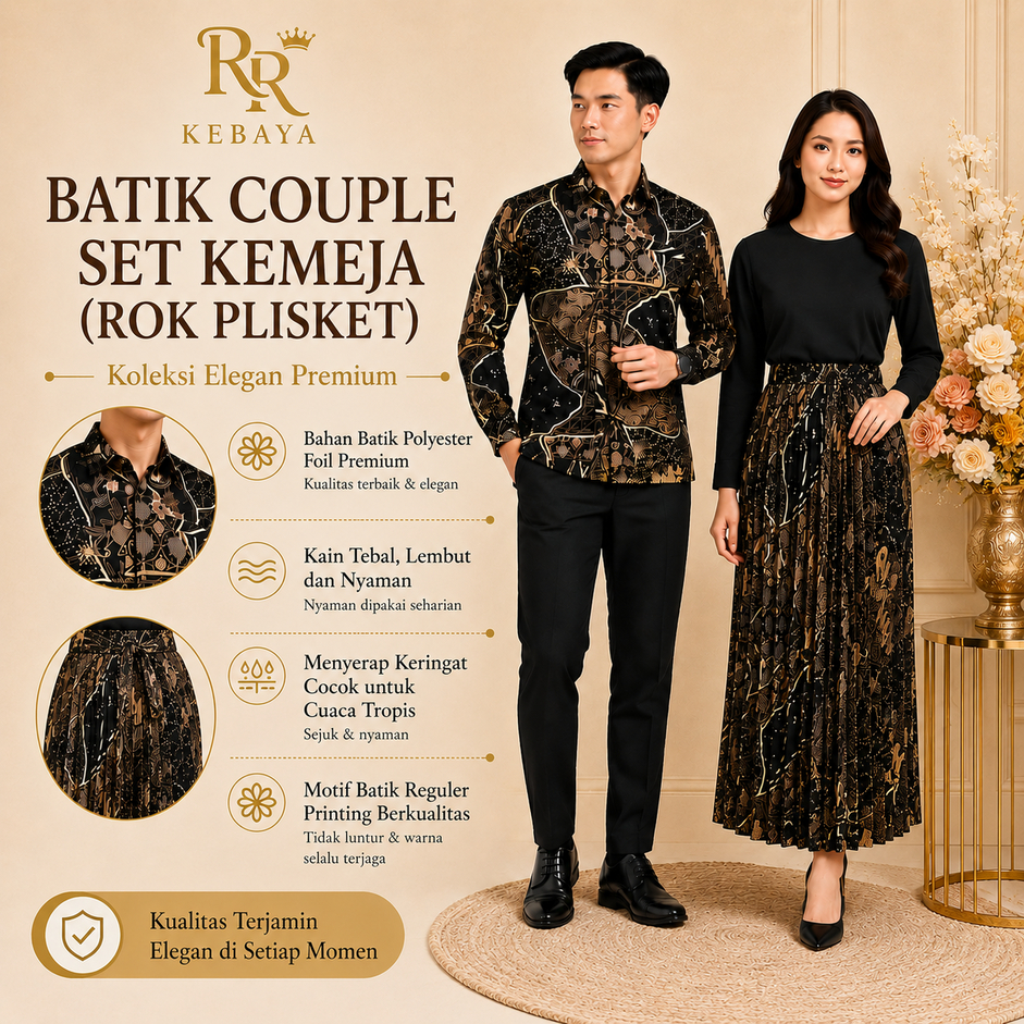 Batik Couple Set Kemeja Rok By RR Kebaya