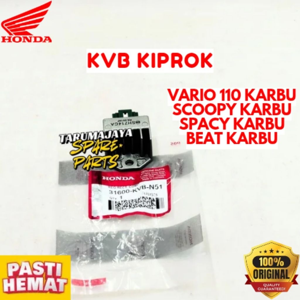 KIPROK ORIGINAL HONDA KODE KVB, KIPROK VARIO 110 KARBU, KIPROK SCOOPY KARBU, KIPROK SPACY KARBU, KIP