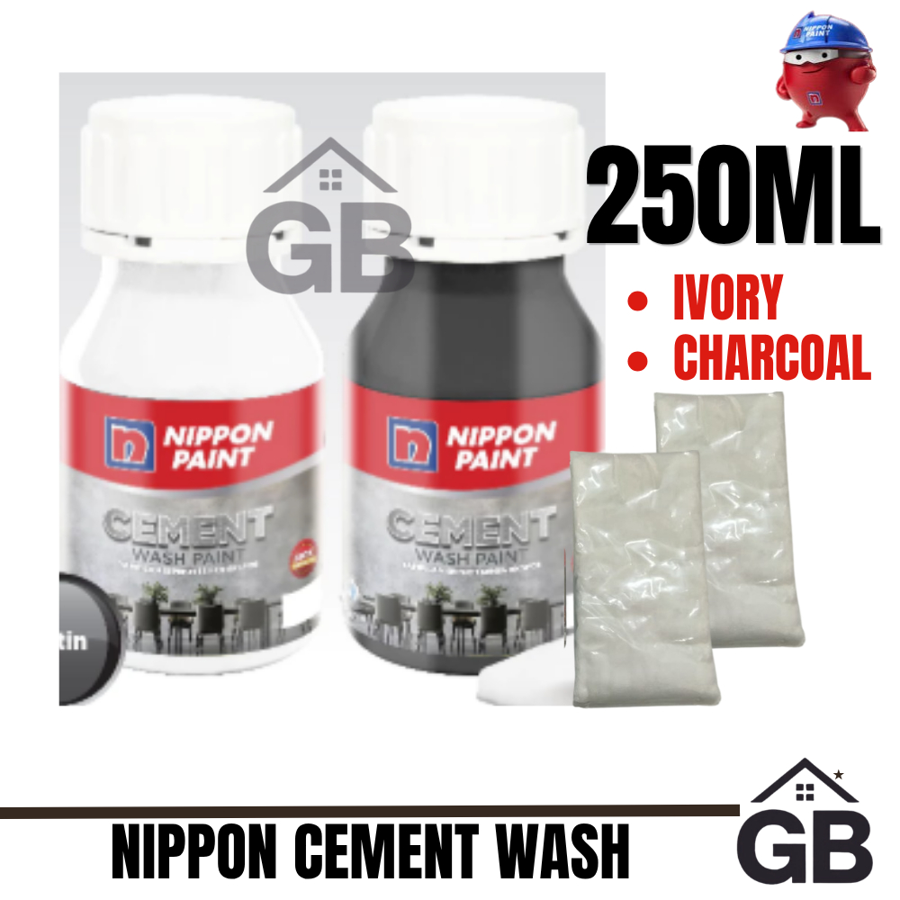 Cement Wash Ivory || Cement Wash 250ml - Cat Interior & Ekterior - Nippon Paint