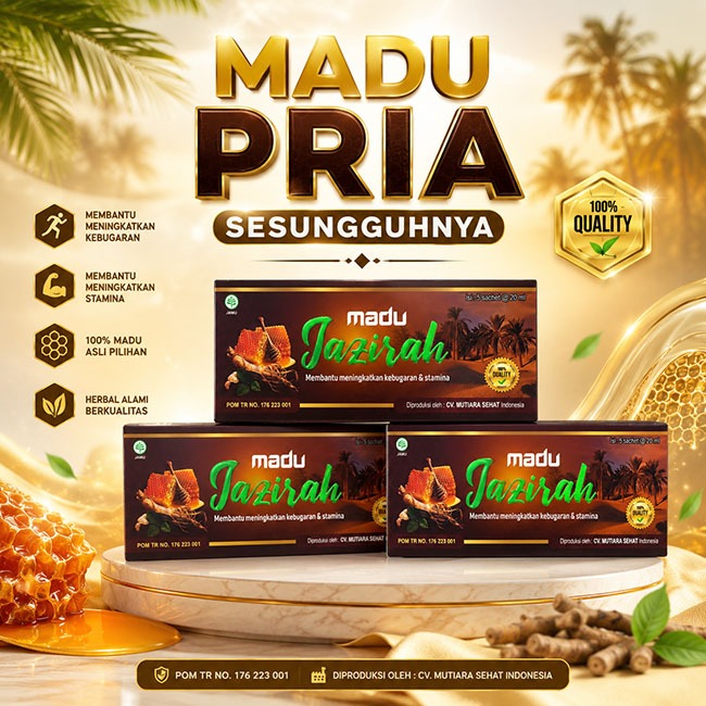 MADU JAZIRAH - Madu Kuat isi 5 Sachet Original Tahan Lama