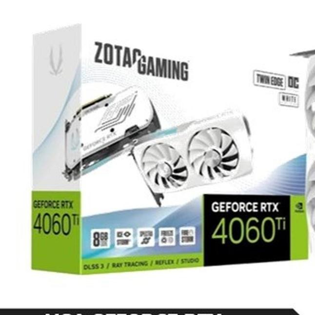 VGA ZOTAC GEFORCE RTX 4060 Ti TWIN EDGE OC WHITE ED 8GB GDDR6 - RTX 4060Ti