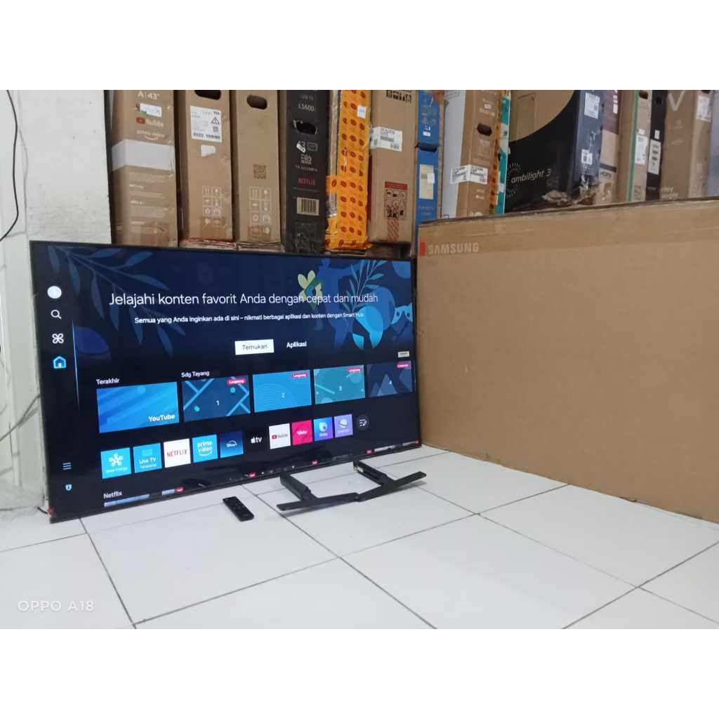 SMART TV LED SAMSUNG 50 INC 50DU8000K UHD 4K KONDISI BEKAS MASIH SEGEL (7703)