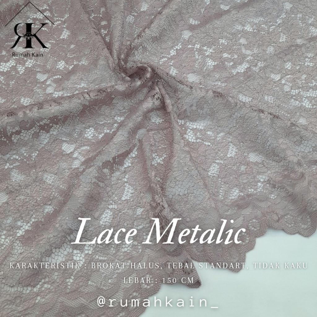 LACE METALIC/KAIN BROKAT METALIC/GLITTER