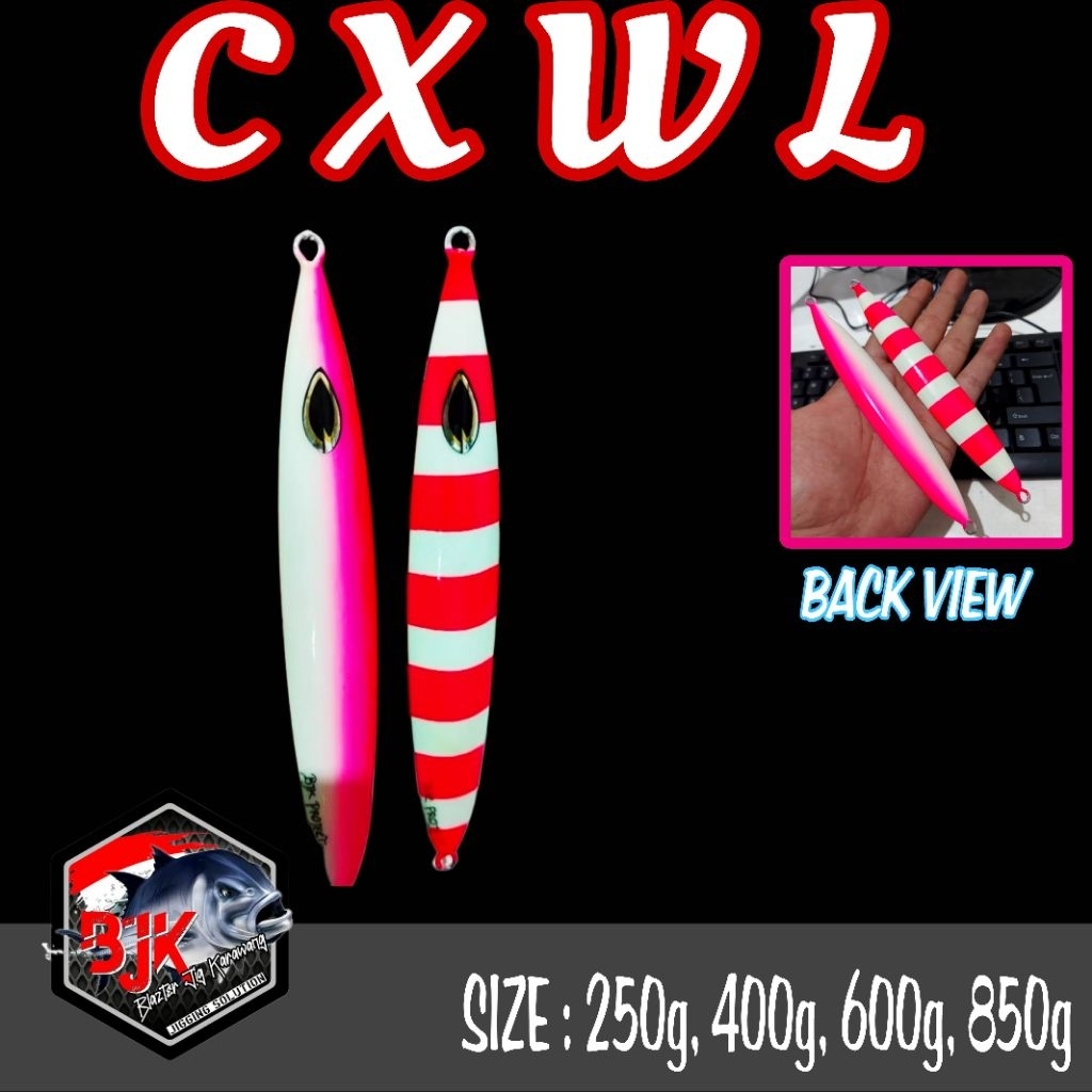 METAL JIG CXWL/DEPLINER LOONG 250g, 400g, 600g, 850g FULL GID VERSI BJK