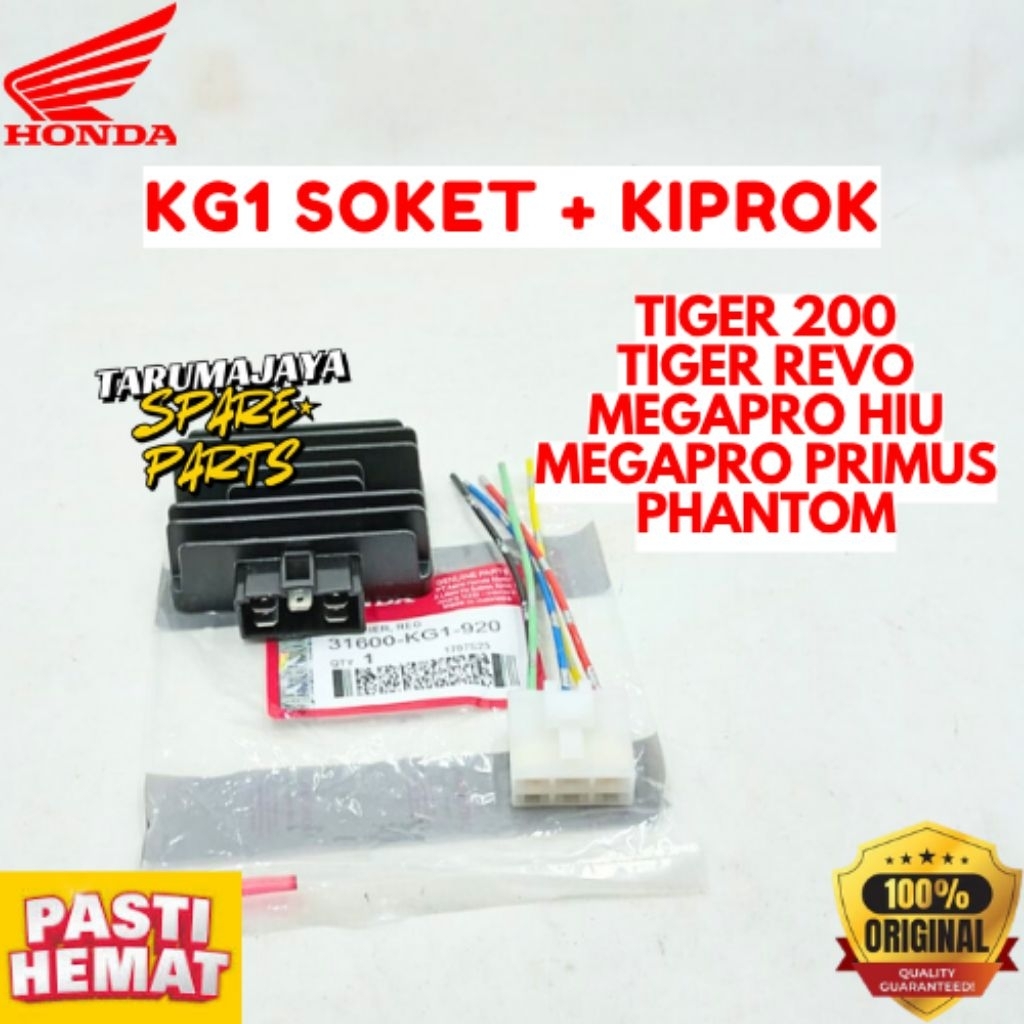 KIPROK + SOKET ORIGINAL HONDA KODE KG1, KIPROK + SOKET TIGER 2000, KIPROK + SOKET TIGER REVO, KIPROK
