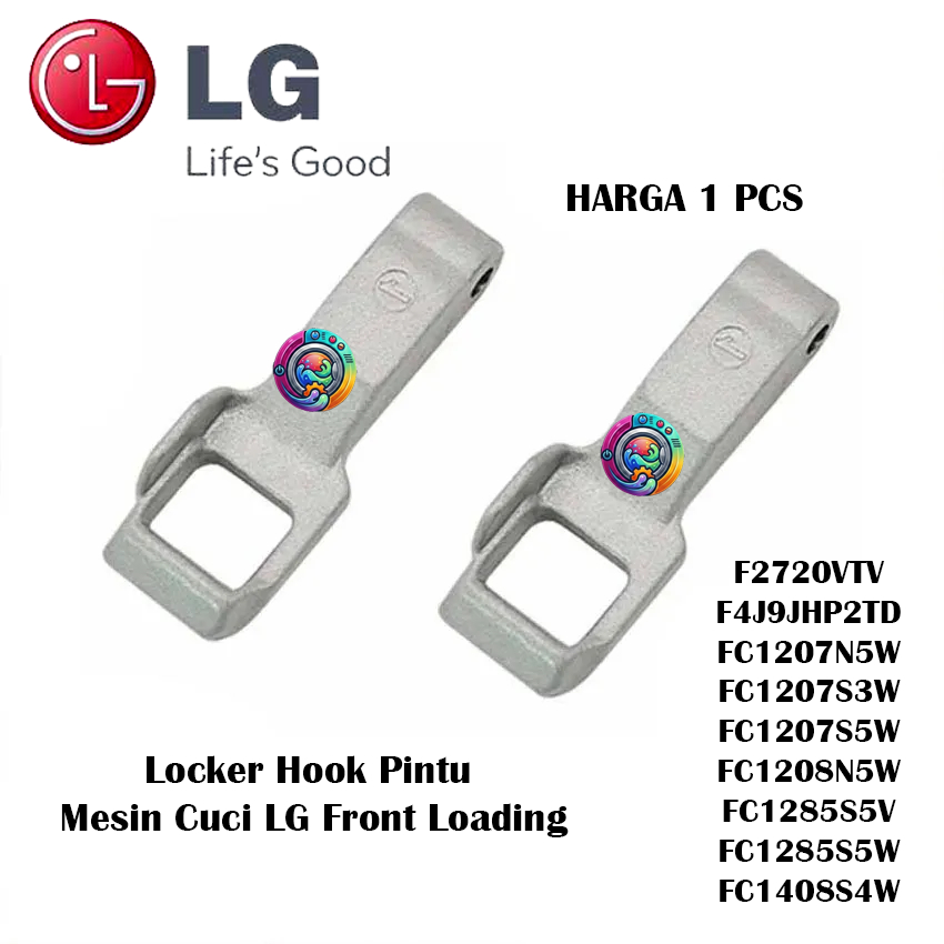 Locker Hook Pintu Mesin Cuci LG Front Loading F2720VTV F4J9JHP2TD FC1207N5W FC1207S3W FC1207S5W FC12
