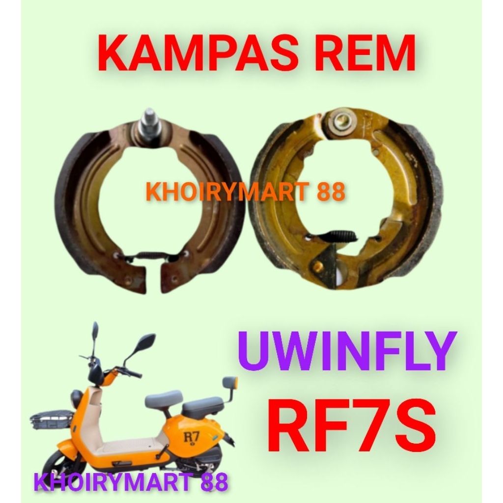 kampas rem uwinfly rf7s kampas rem sepeda listrik uwinfly rf7s