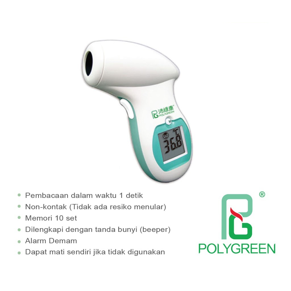 Polygreen KL-8280 Termometer Infrared Non Contact Digital