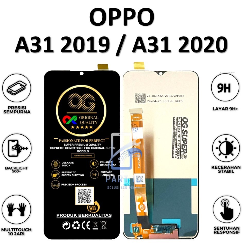 LCD TOUCHSCREEN OPPO A31 2019 / A31 2020 FULLSET ORIGINAL 100%