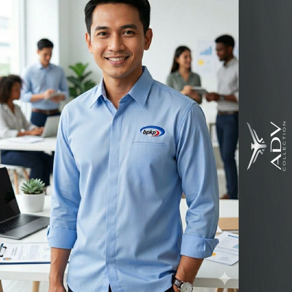 Kemeja BPKP Lengan Panjang / Pendek / Baju Kerja BPKP / Seragam BPKP Drill Premium