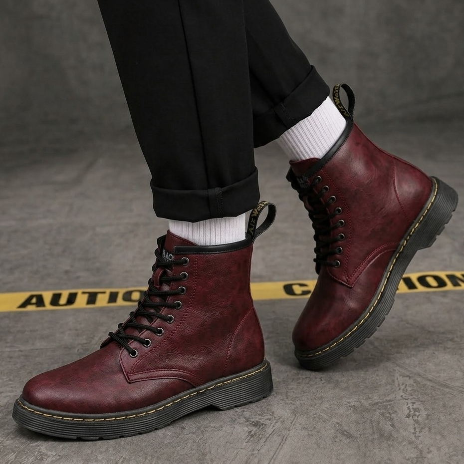 Sepatu Formal Pantofel Boots Docmart Pria