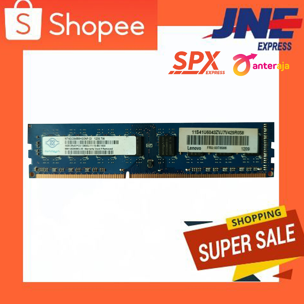 RAM PC 4GB DDR3 / RAM KOMPUTER 4GB ORIGINAL