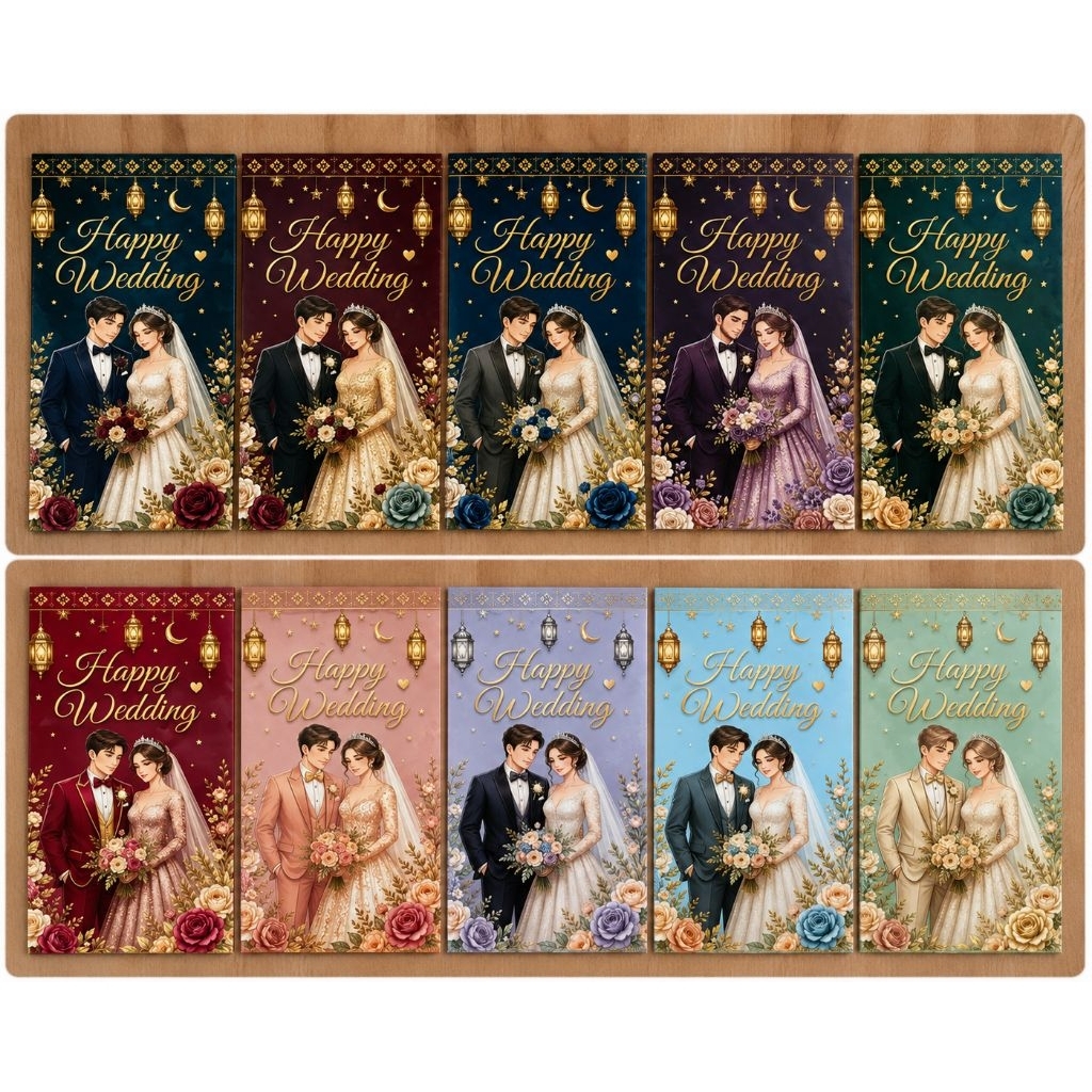 Amplop Uang Pernikahan Aesthetic | Amplop Wedding Elegan | Amplop Kondangan