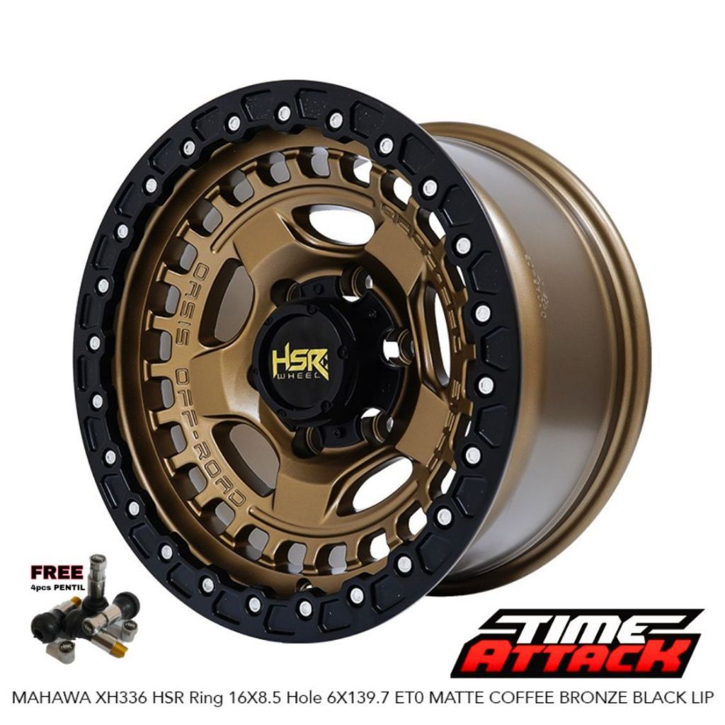 Velg HSR Mahawa Ring 16 Velg Mobil Pajero Everest Hilux R16 Pcd 6X139.7