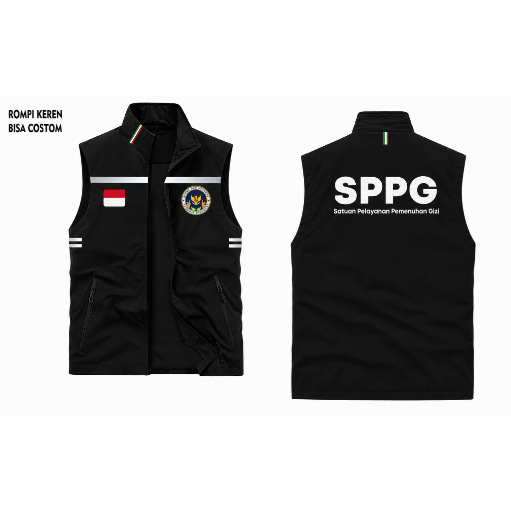 Rompi SPPG Program MBG - Rompi Seragam Petugas Gizi Nasional