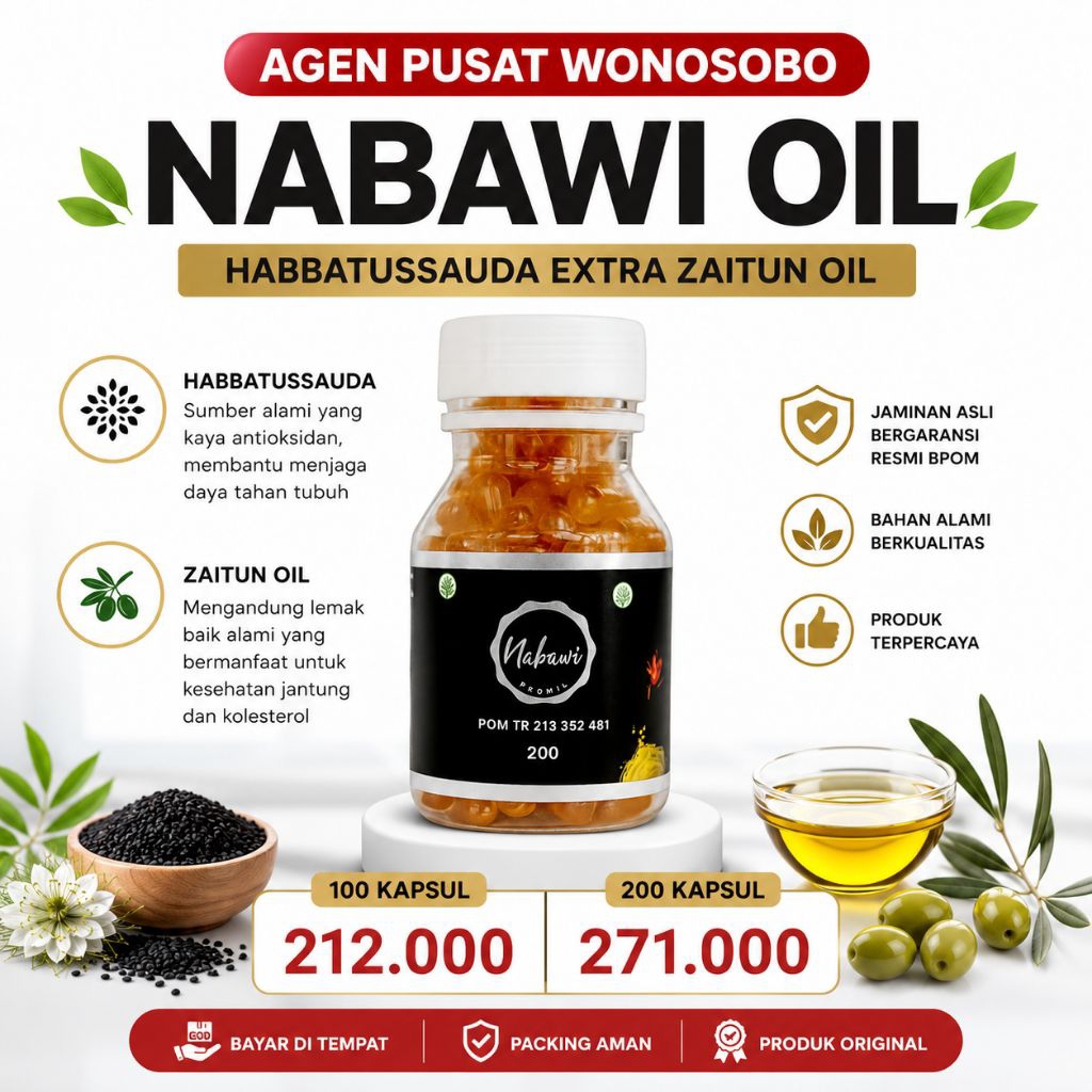 Nabawi Oil Untuk Promil Habbatusauda Nabawi Oil  Original Bergaransi Bisa COD