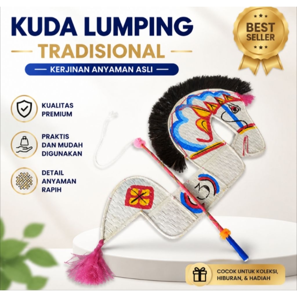 Kuda Lumping Pecut Cambuk Mainan Jaranan