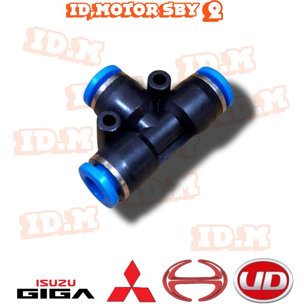 Nepel Angin Union Fitting Union Model T 6mm 6 mm