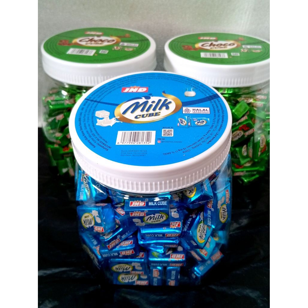 Permen Milk Cube JND isi 120 ECER 500 (3 Rasa)